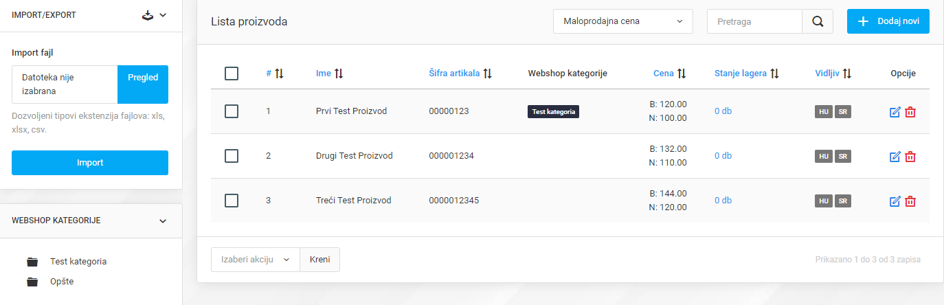 Sellvio - Sistem web prodavnice za iznajmljivanje: v5.18.0