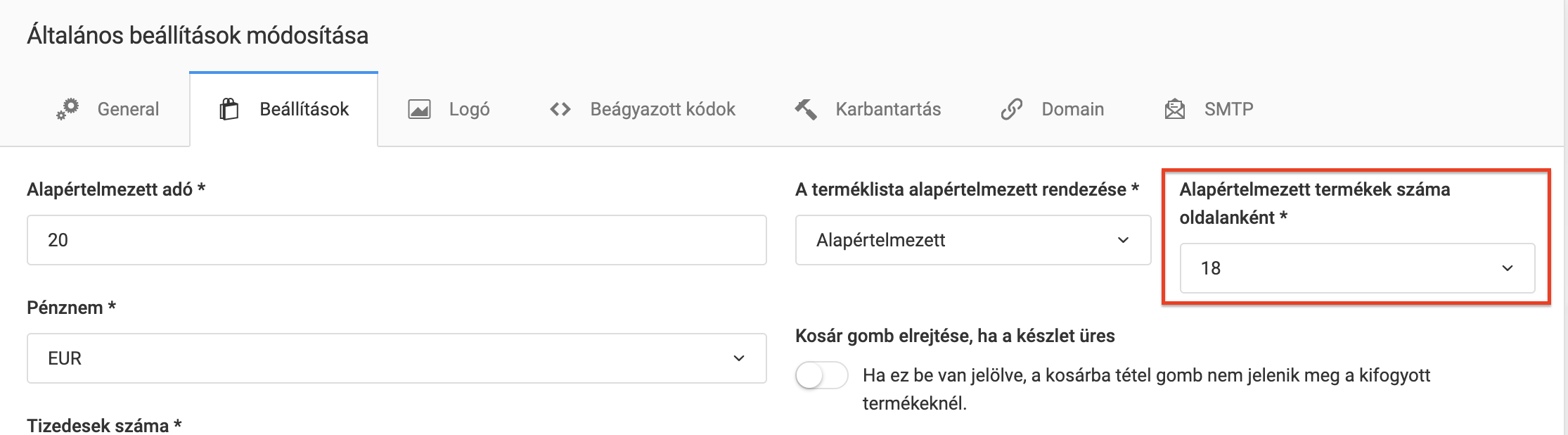 Képernyőkép a frissítésről