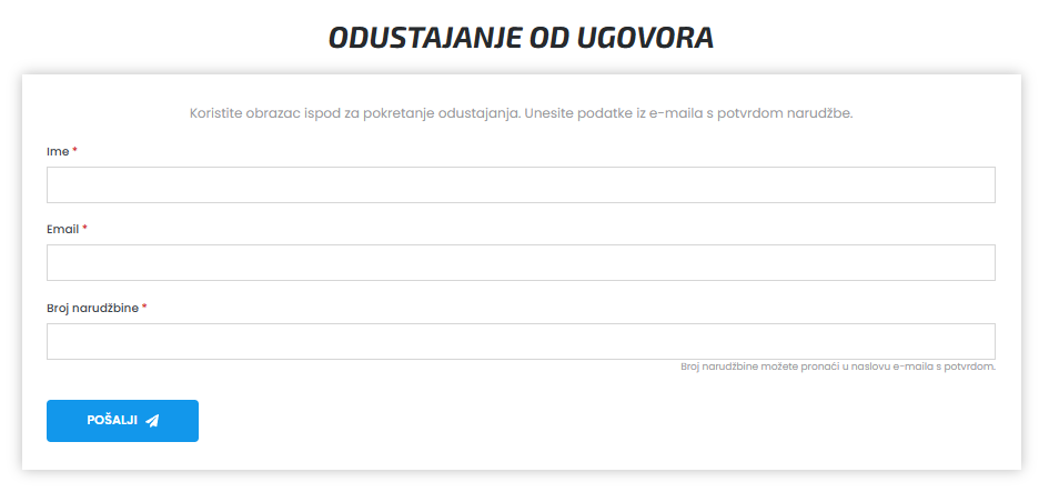 Snimak ekrana ažuriranja