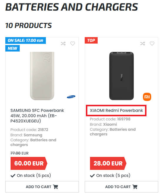 Skjermbilde av oppdateringen