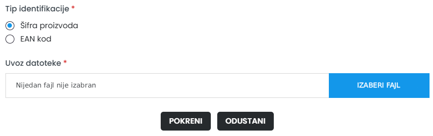 Snimak ekrana ažuriranja