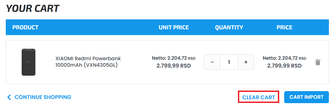 Skjermbilde av oppdateringen