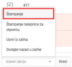 Snimak ekrana ažuriranja
