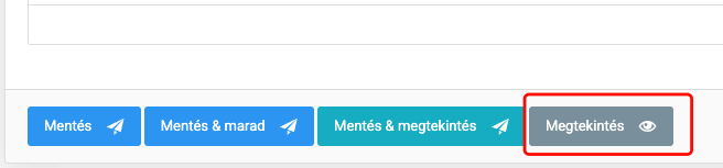 Képernyőkép a frissítésről